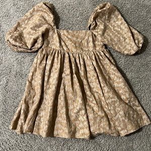 Flower Embroidered Babydoll Dress